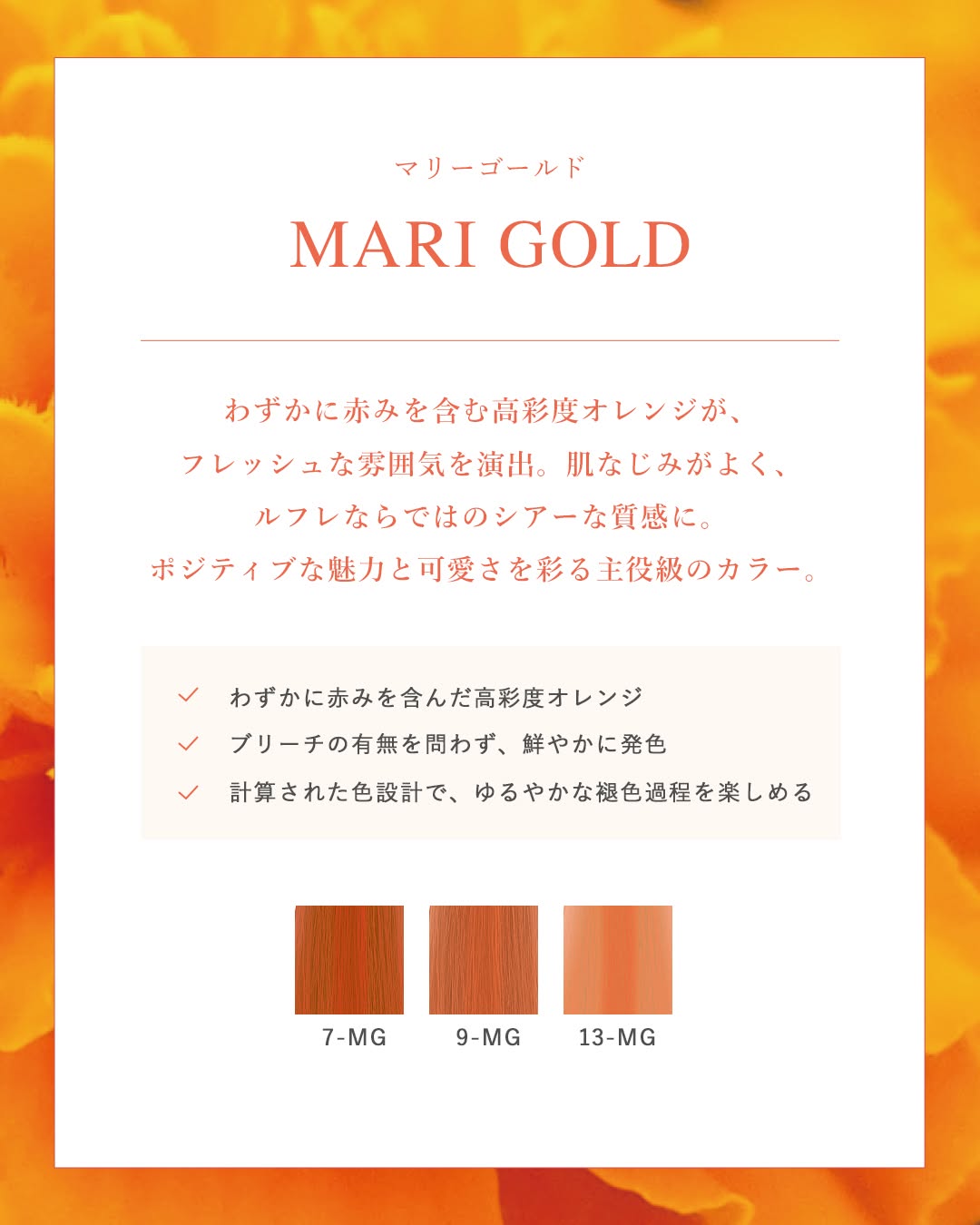 N.ルフレカラー マリーゴールド 詳細