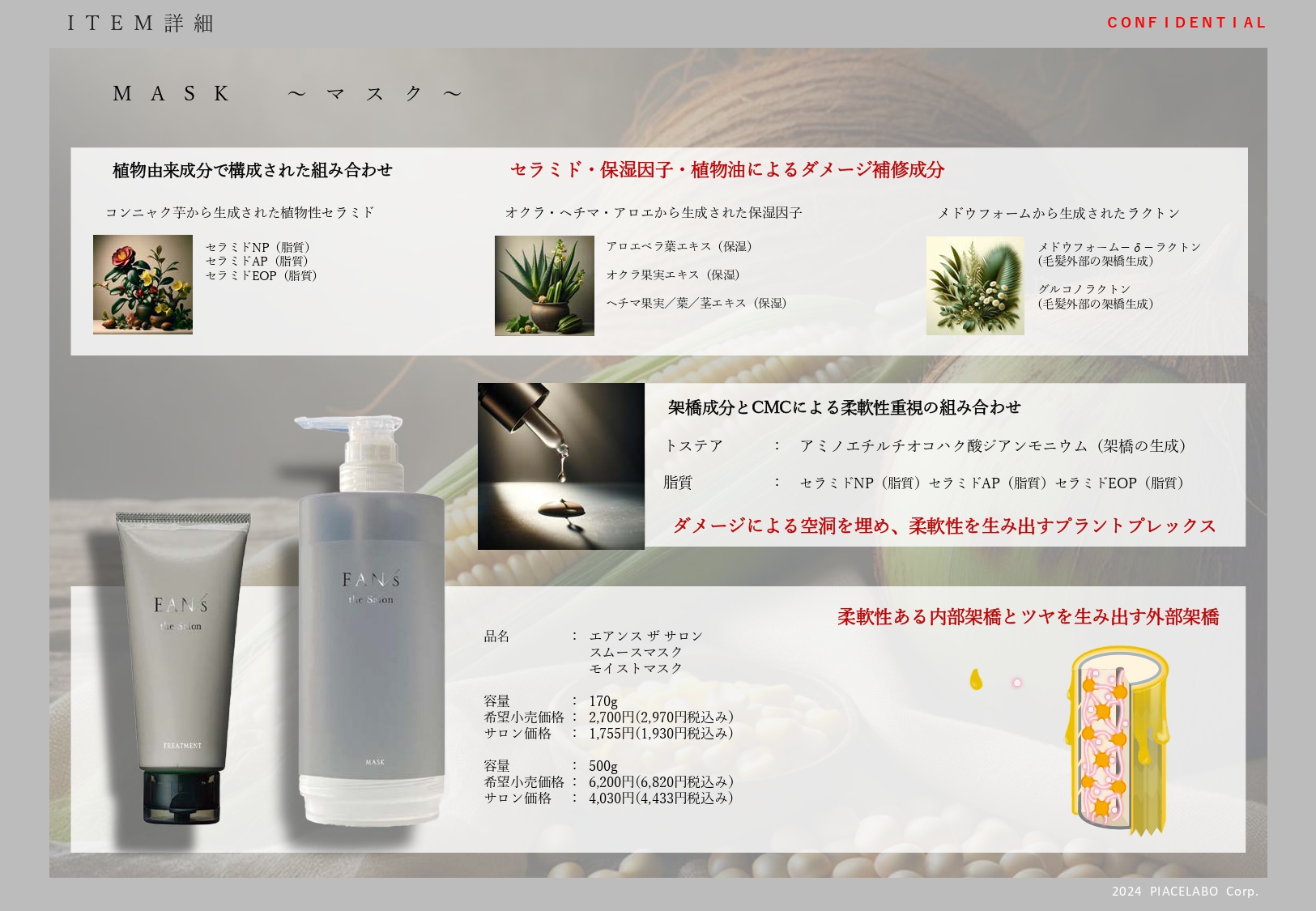 エアンス ザ サロン ヘアケア商品