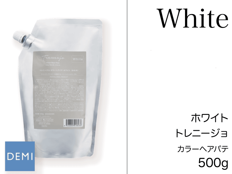 J23 ﾄﾚﾆｰｼﾞｮ ｶﾗｰﾍｱﾊﾟﾃ【ﾎﾜｲﾄ】 500g(ﾘﾌｨﾙ)