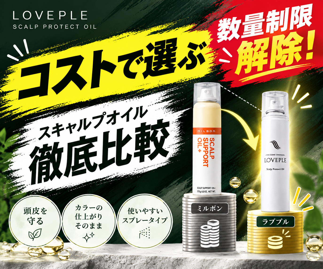【保護スプレーのコスト比較】人気商品と比べてわかるラブプルのコスパ